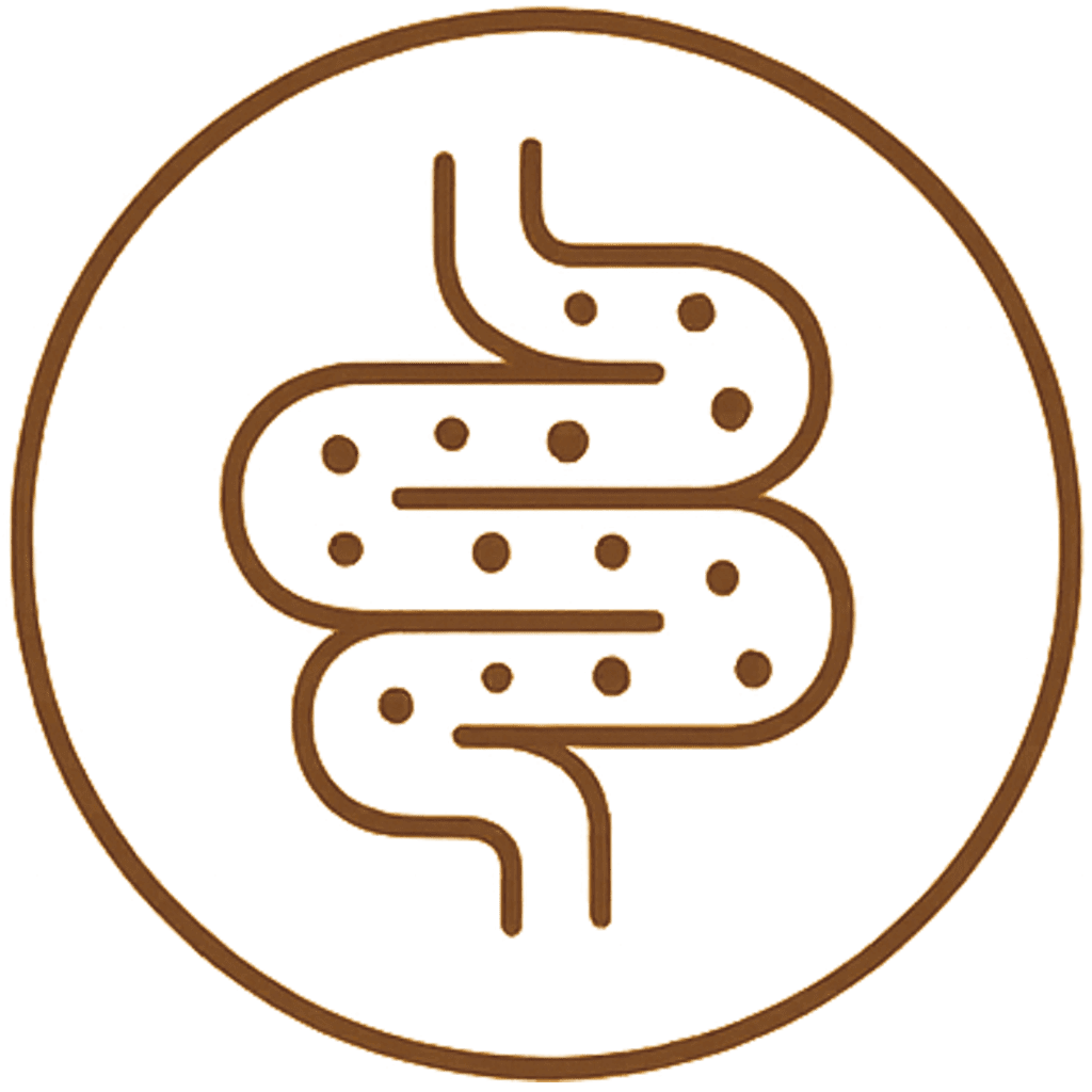 Ein Icon das einen Darm zeigt und die Darmflora symbolisiert
