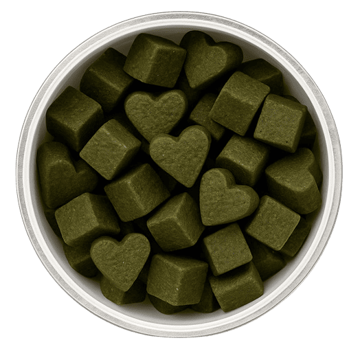 Pawlory Snackdose mit herzförmigen Leckerlies